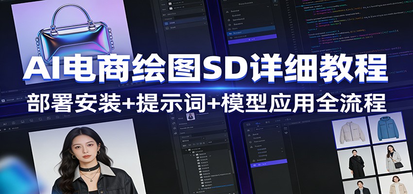 AI电商绘图SD详细教程:部署安装+提示词+模型应用全流程-灼光资源宝库