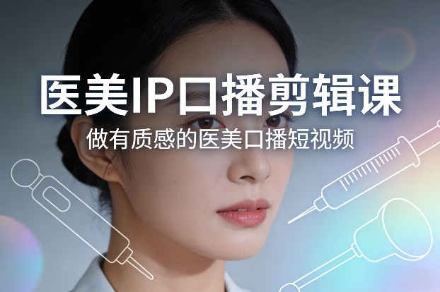 医美IP口播剪辑课,做有质感的医美口播短视频-灼光资源宝库