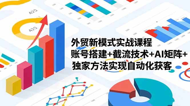 外贸新模式实战课程-更新2月，账号搭建+截流技术+AI矩阵+独家方法实现自动化获客-蘑菇资源宝库