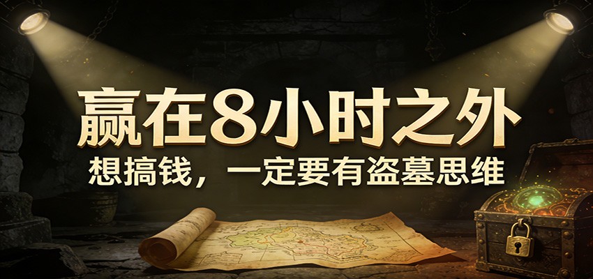 公众号付费文章《赢在8小时之外，想搞钱，一定要有盗墓思维》-灼光资源宝库