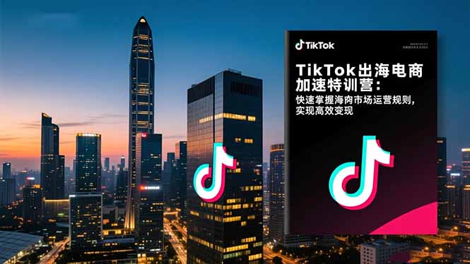TikTok出海电商加速特训营-更新：快速掌握海外市场运营规则，实现高效变现-灼光资源宝库