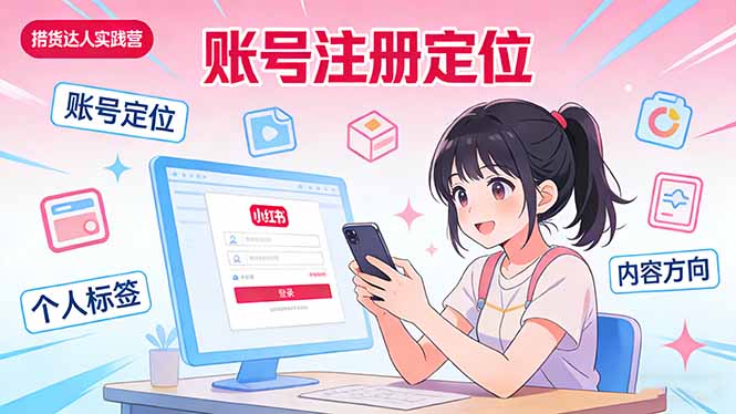 小红书带货达人实战营：账号注册定位、内容创作、选品策略、带货技巧、流量运营等-灼光资源宝库