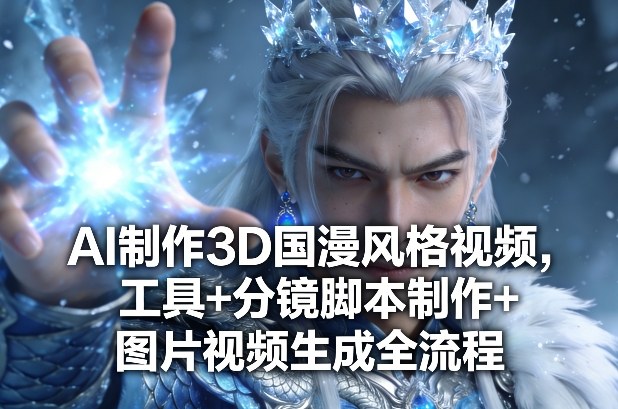 AI制作3D国漫风格视频,工具+分镜脚本制作+图片视频生成全流程-灼光资源宝库
