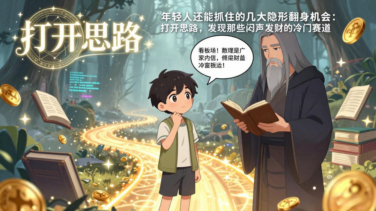 付费文1+2：年轻人还能抓住的几大隐形翻身机会：打开思路，发现那些闷声发财的冷门赛道-灼光资源宝库
