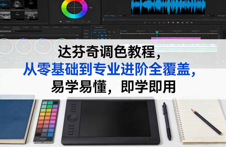 达芬奇调色教程，从零基础到专业进阶全覆盖，易学易懂，即学即用-灼光资源宝库