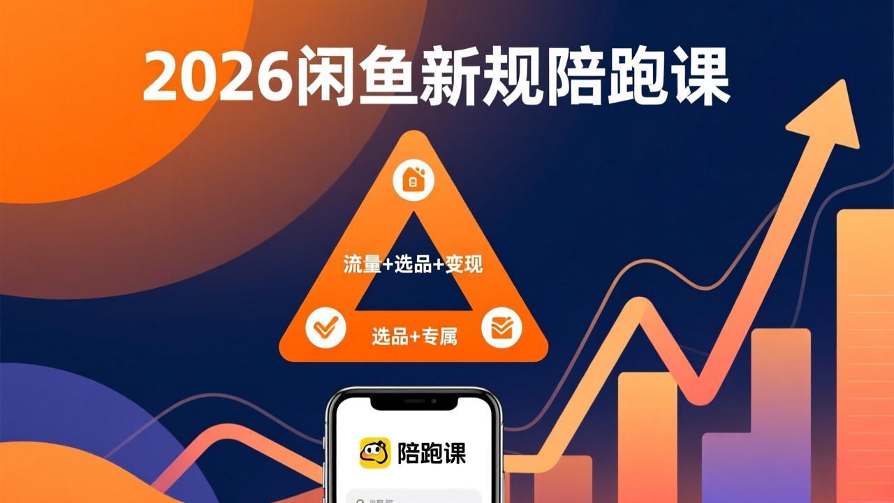 2026闲鱼高阶陪跑课全新上线，带你吃透新规玩转选品流量，从零搭建稳定变现盈利体系-灼光资源宝库