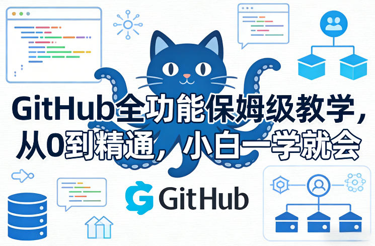 GitHub全功能保姆级教学,从0到精通,小白一学就会-灼光资源宝库