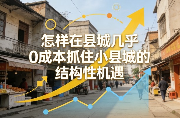 付费文章:怎样在县城几乎0成本抓住小县城的结构性机遇-灼光资源宝库