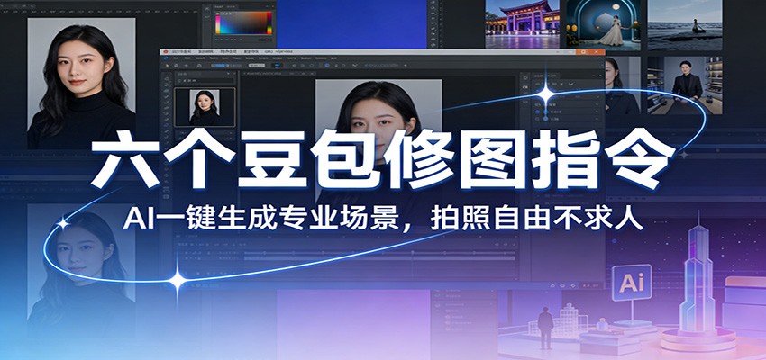六个豆包修图指令：AI 一键生成专业场景，拍照自由不求人-灼光资源宝库