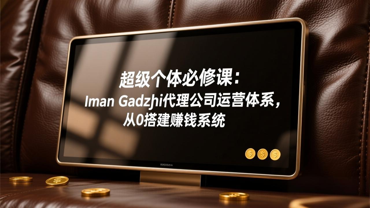 超级个体必修课：Iman Gadzhi代理公司运营体系，从0搭建赚钱系统-灼光资源宝库