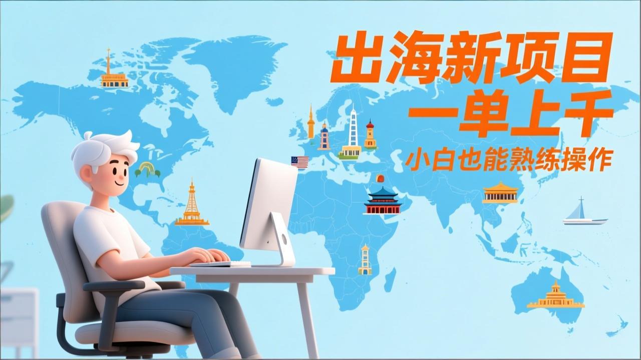 出海新项目，一单上千，小白也能熟练操作-蘑菇资源宝库