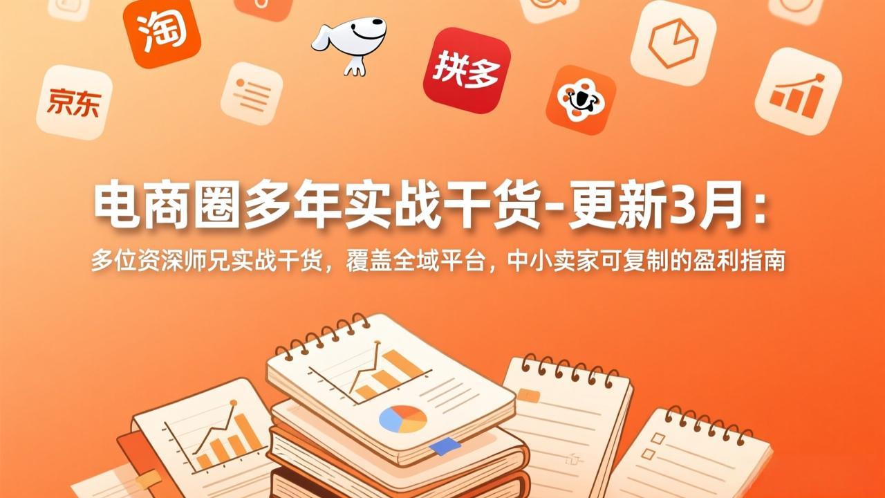 电商圈多年实战干货-更新3月:多位资深师兄实战干货,覆盖全域平台,中小卖家可复制的盈利指南-灼光资源宝库