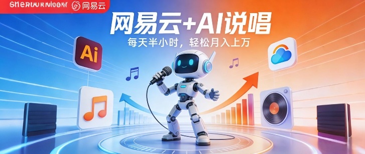 网易云+AI说唱，每天半小时，AI内容创作+流量变现，轻松月入1W-灼光资源宝库