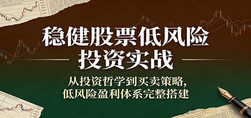 稳健股票低风险投资实战：从投资哲学到买卖策略，低风险盈利体系完整搭建-灼光资源宝库