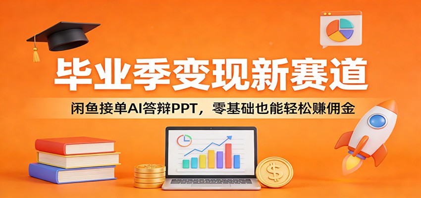 毕业季变现新赛道:闲鱼接单AI答辩PPT,零基础也能轻松赚佣金-灼光资源宝库