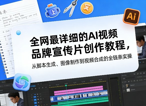 全网最详细的AI视频品牌宣传片创作教程，从脚本生成、图像制作到视频合成的全链条实操-灼光资源宝库