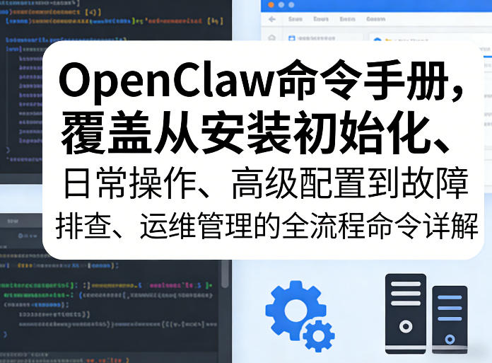 OpenClaw命令手册，覆盖从安装初始化、日常操作、高级配置到故障排查、运维管理的全流程命令详解-灼光资源宝库