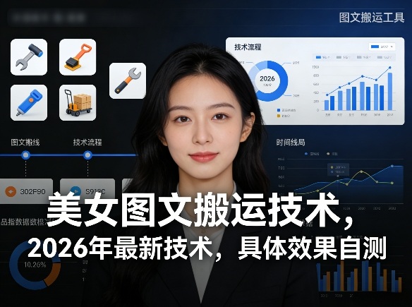 美女图文搬运技术，2026年最新技术，具体效果自测-灼光资源宝库