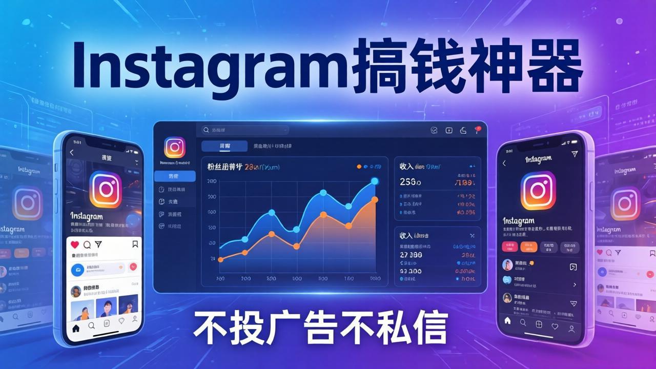 Instagram搞钱神器:月涨6万粉+月入5万刀,不投广告不私信,靠算法+低价产品-灼光资源宝库