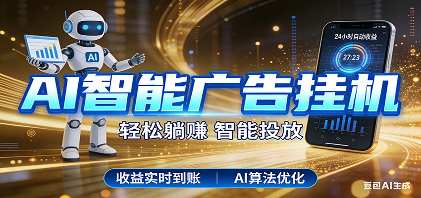 智能广告挂机新时代，利用碎片化时间实现稳定被动收益，AI帮你持续盈利-灼光资源宝库
