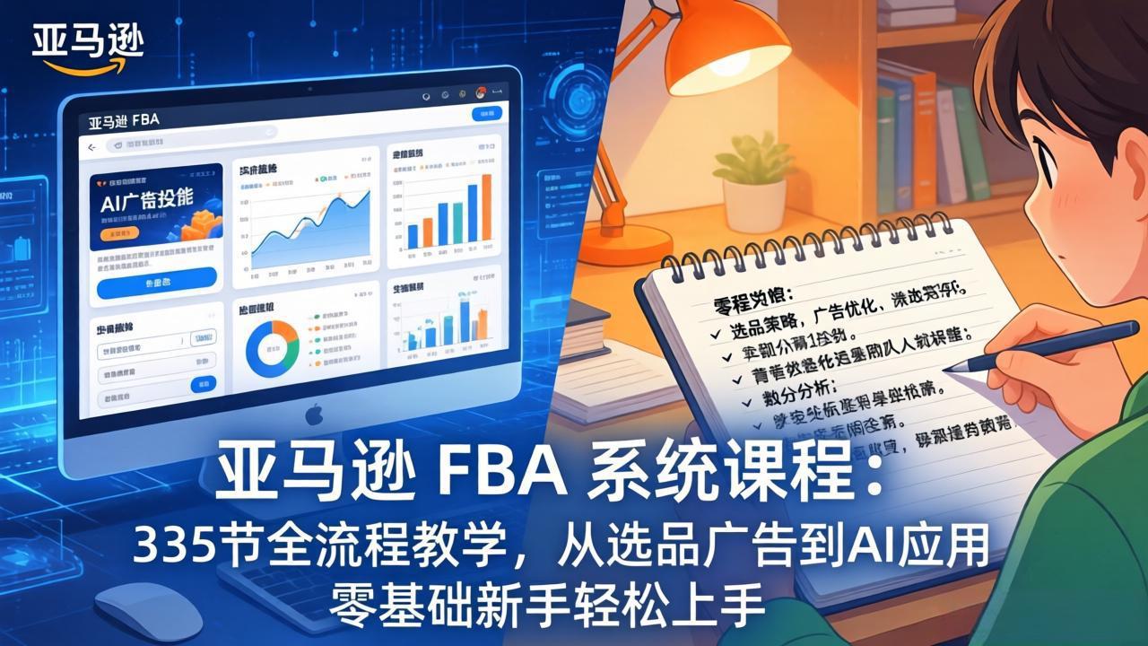 亚马逊 FBA 系统课程(更新26年3月-灼光资源宝库