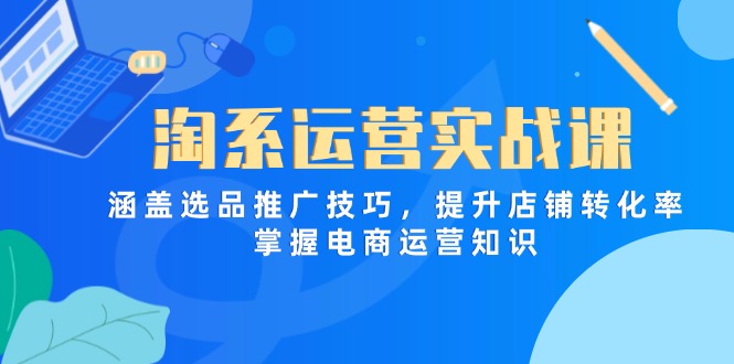 淘系运营实战课，涵盖选品推广技巧，提升店铺转化率，掌握电商运营知识-灼光资源宝库