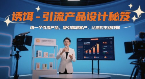 诱饵-引流产品设计秘笈，用一个引流产品，吸引精准客户，让他们主动找你-灼光资源宝库