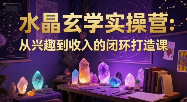 水晶玄学实操营：从兴趣到收入的闭环打造课-灼光资源宝库