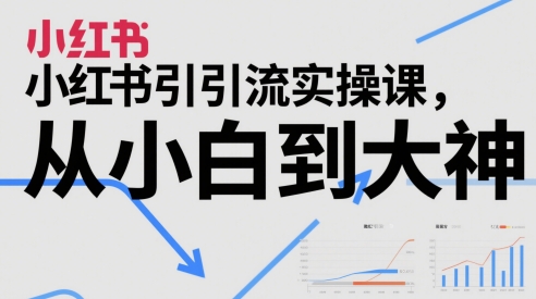 小红书引流实操课，从小白到大神-灼光资源宝库