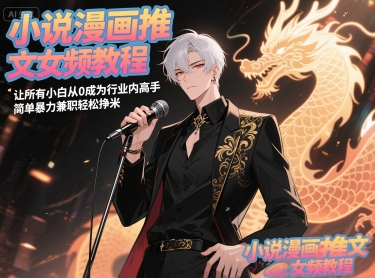 小说漫画推文女频教程，让所有小白从0成为行业内高手，简单暴力兼职轻松挣米-灼光资源宝库