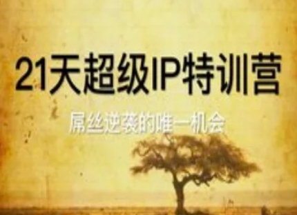 21天超级IP特训营,屌丝逆袭的唯一机会-灼光资源宝库