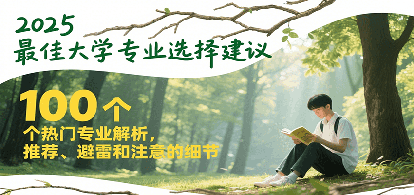2025最佳大学专业选择建议,100个热门专业解析,推荐、避雷和注意的细节-灼光资源宝库