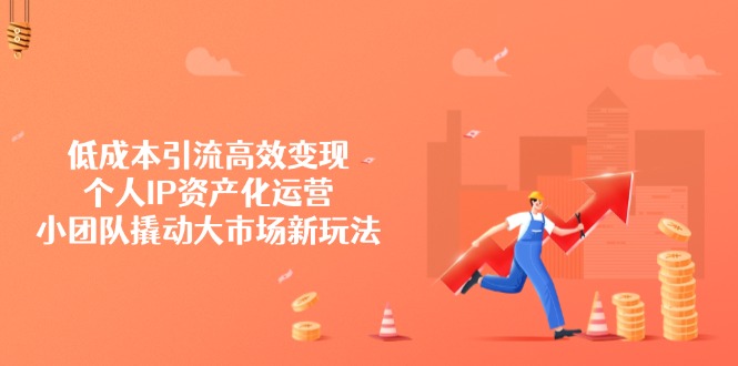 低成本引流高效变现，个人IP资产化运营，小团队撬动大市场新玩法-灼光资源宝库