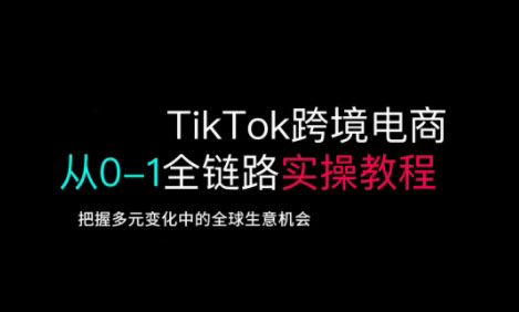 TikTok跨境电商从0-1全链路全方位实操教程，把握多元变化中的全球生意机会-灼光资源宝库