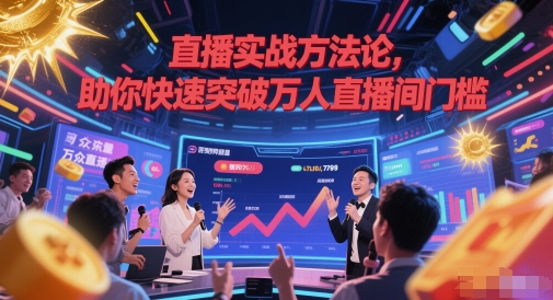 直播实战方法论，助你快速突破万人直播间门槛-灼光资源宝库