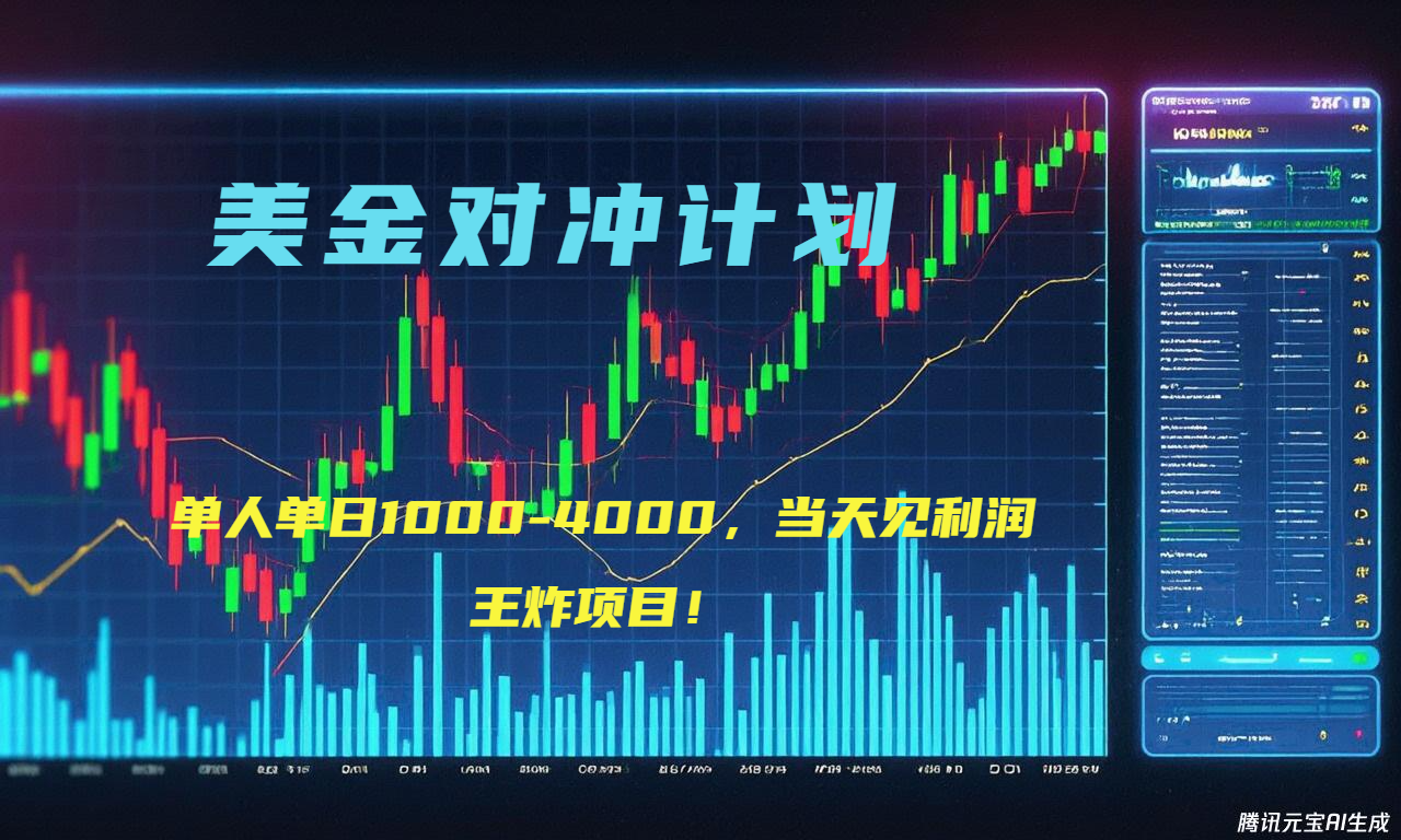 2025年最暴力项目“美金先登计划”最新最强对冲战法,每日实际收益1K-4K-灼光资源宝库