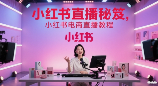 小红书直播秘笈，小红书电商直播教程-灼光资源宝库