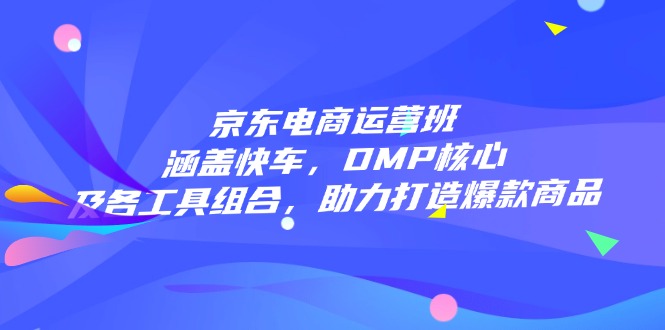 京东电商运营班：涵盖快车，DMP核心及各工具组合，助力打造爆款商品-灼光资源宝库