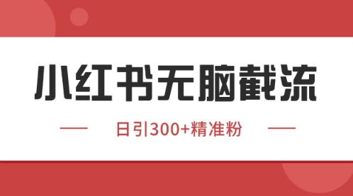 小红书只要你有同行就能获客，独家野路子获客玩法，暴力截流【揭秘】-蘑菇资源宝库