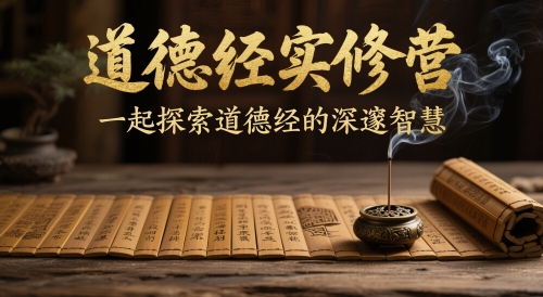 道德经实修营,一起探索道德经的深邃智慧-灼光资源宝库