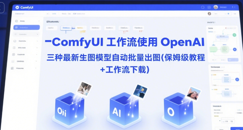 ComfyUI 工作流使用 OpenAI 三种最新生图模型自动批量出图(保姆级教程+工作流下载)-灼光资源宝库