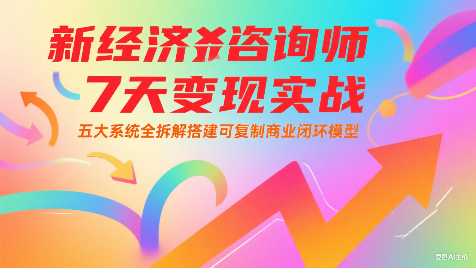 新经济咨询师 7 天变现实战：五大系统全拆解搭建可复制商业闭环模型-灼光资源宝库