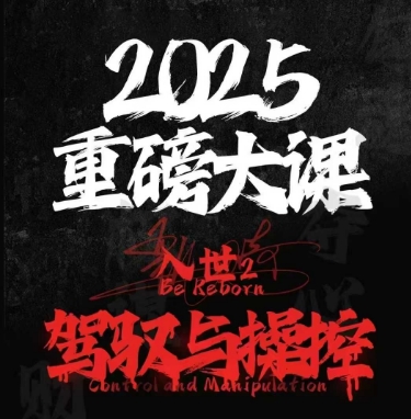 2025重磅大课，入世2，驾驭与控制-灼光资源宝库