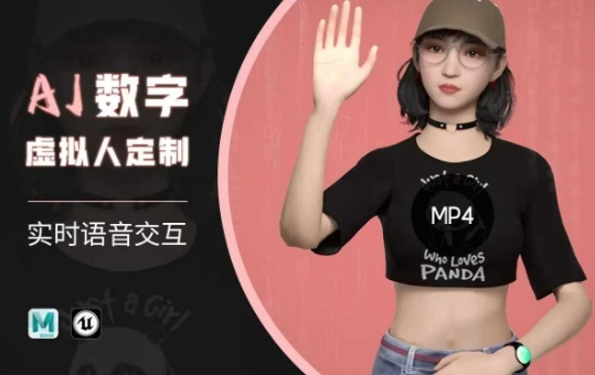Ai数字人虚拟(智能体)实时语音交互特训营，​自行定制超写实角色AI数字人交互技术-灼光资源宝库