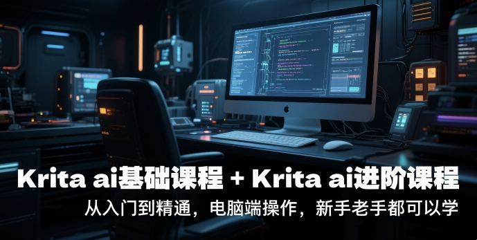 krita ai基础课程+Krita ai进阶课程，从入门到精通，电脑端操作，新手老手都可以学-灼光资源宝库