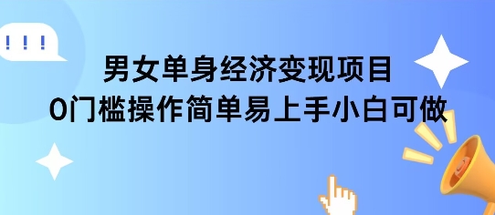 女单身经济项目变现周期长可复购率高日入1k+-灼光资源宝库