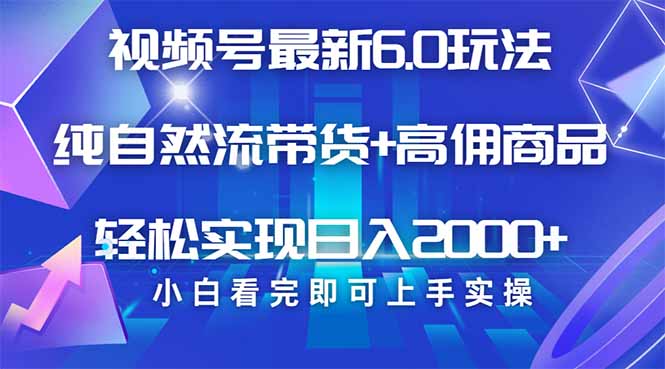 视频号带货最新6.0玩法，作品制作简单，当天起号，复制粘贴，轻松矩阵…-灼光资源宝库
