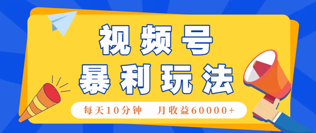 视频号AI赚钱法，每天只需10分钟，月入6万+！(超详细拆解)-蘑菇资源宝库