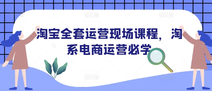 淘宝全套运营现场课程，淘系电商运营必学-灼光资源宝库