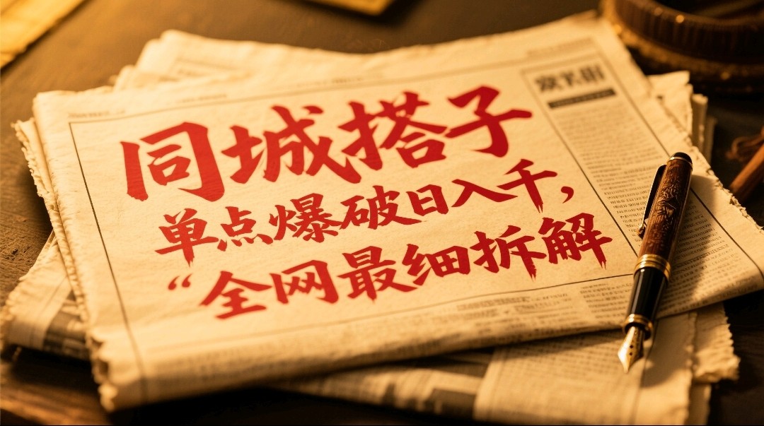 同城搭子群19.9单点爆破日入千，搭子组局月入万，全网最细拆解-灼光资源宝库